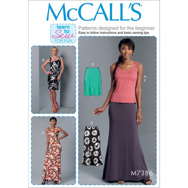 Patron Mccall's 7386.ZZ - Hauts, Robes Et Jupes-image