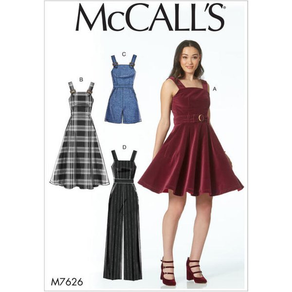 Patron Mccall's 7626.AX5 - Robes, Barboteuse Et Combinaison-image