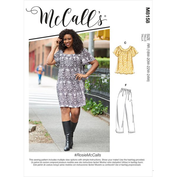 Patron Mccall's 8158.RR- Hauts, Robes, Short Et Pantalon-image