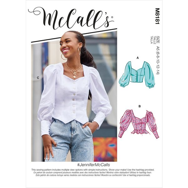 Patron Mccall's 8181.A5 - Hauts-image