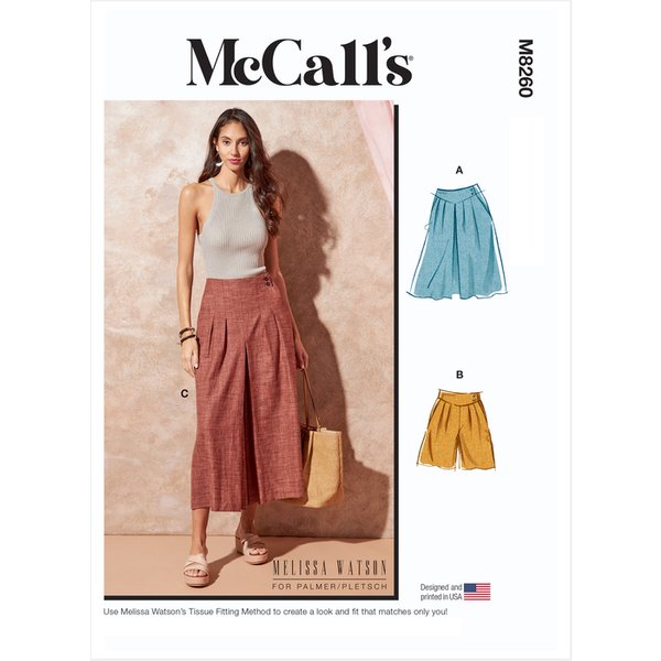 Patron Mccall's 8260.A5 - Jupe, Short Et Pantalon-image