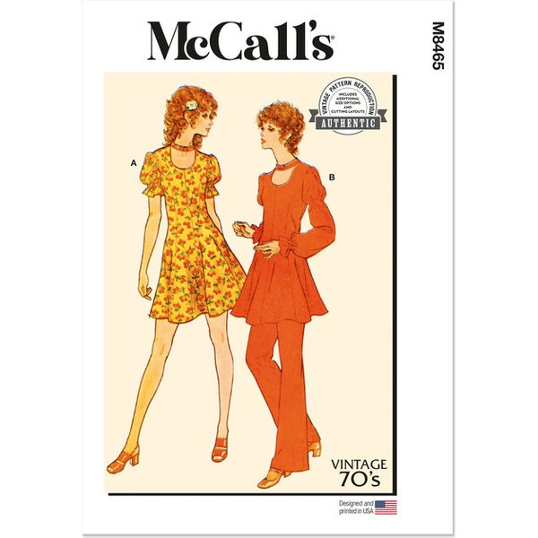Patron McCall's 8465.R5 - Robe, Tunique, Pantalon et Culottes
