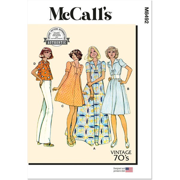 Patron Mccall's 8492.U5 - Robe Et Haut-image