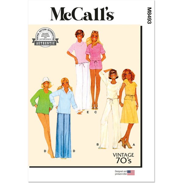 Patron Mccall's 8493.A - Hauts, Jupe, Pantalon Et Short-image