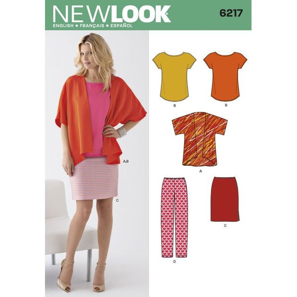 Patron New Look 6217- Ensemble femmes