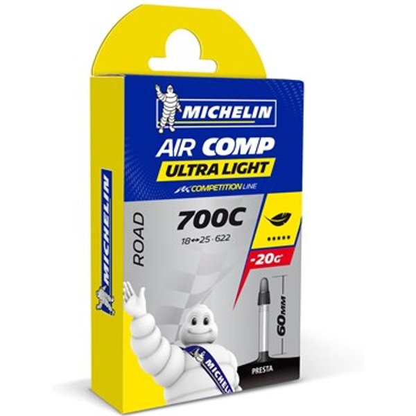Michelin Air Comp Ultralight 700c Road Inner Tube Presta Valve