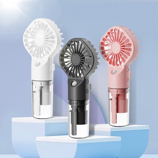 Portable Mist Fan with USB Charging - 4-Speed Personal Humidifier