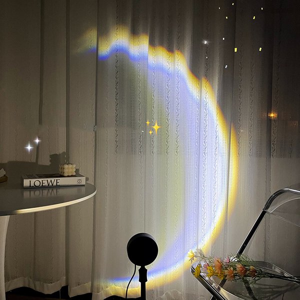 USB LED Moon & Sunset Projector Lamp | Scandinavian Design Ambiance Light