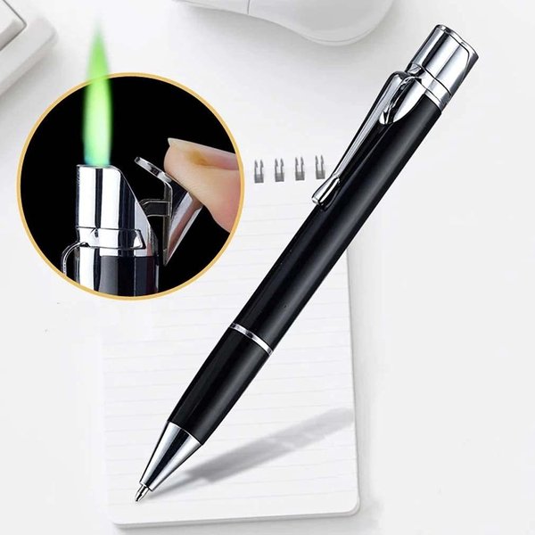 Professional Windproof Jet Flame Pen Lighter - Refillable Butane Torch