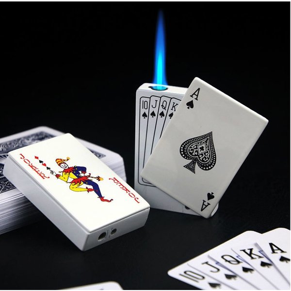 Poker-Style Butane Torch Lighter – Refillable & Durable