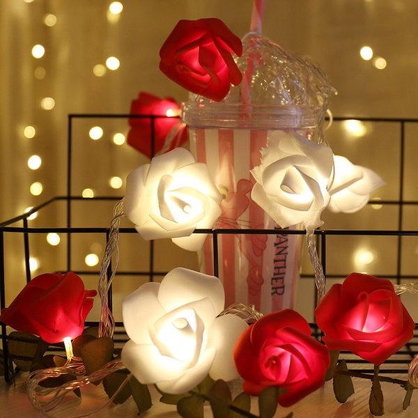 Elegant Rose LED String Lights for Romantic Ambiance