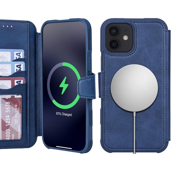 Premium Magnetic Flip Wallet Case for iPhone with RFID Protection
