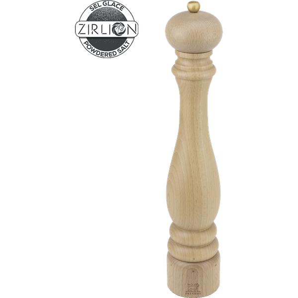 The impressive stature and curved outline of this Paris u'Select salt mill will attract plenty of admirers not only for the charm of natural wood but also for the highly sophisticated system that allows you to precisely adjust the size of the grind. This salt mill is a favourite among great chefs an