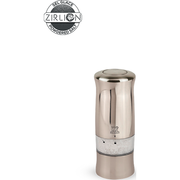 The Peugeot Zeli electric salt mill can be operated single-handedly for some seriously smooth and seamless seasoning that will make you the master of multi-tasking. With a brushed stainless steel finish, this salt mill would fit perfectly into any contemporary kitchen interior. Zeli