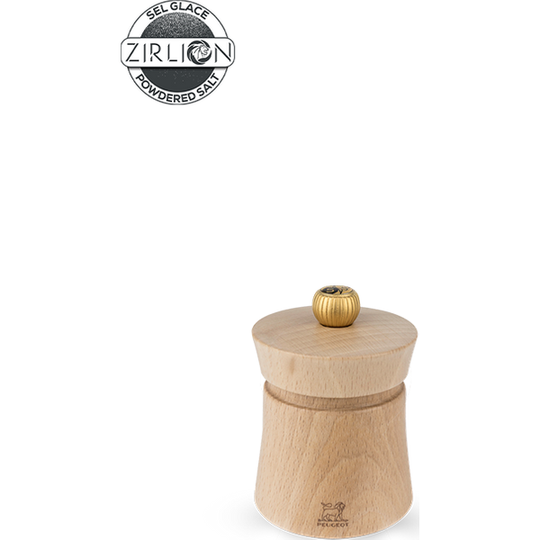 Beauty and simplicity in the service of practicality with the Peugeot Baya salt mill in natural colour. Delightful, with its height of 8 cm, sensual, with the warmth of wood, Baya offers a perfect grip and will bring a touch of natural design to your table Baya