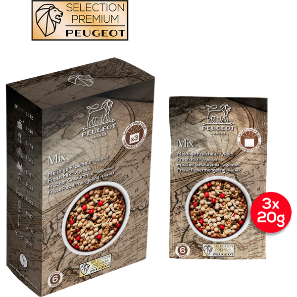 An exceptionally fresh tasting mix of peppercorns that makes the perfect accompaniment for fish, salads and vegetables. Fresh Blend