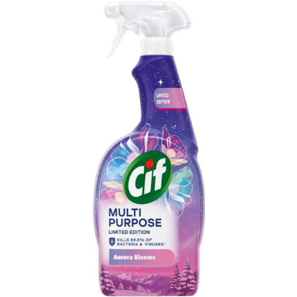 Cif Aurora Blooms Antibacterial Multi-Purpose Cleaner Spray - 750 ml