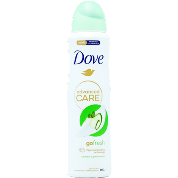Deodorante spray Dove Go Fresh al cetriolo - 150 ml