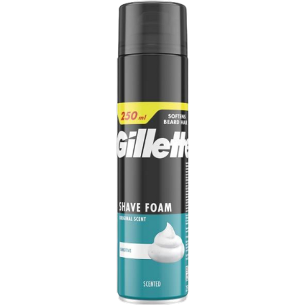 Gillette Classic Sensitive Skin Men's Shaving Foam - 250 ml
