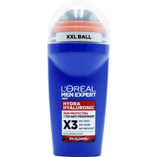 L'Oréal Men Expert Hydra Hyaluronic 72H Anti-Perspirant Roll-On - 50 ml