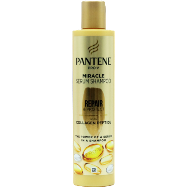 Pantene Pro-V Miracle Serum Repair & Protect Shampoo Riparatore con Peptide di Collagene - 255 ml