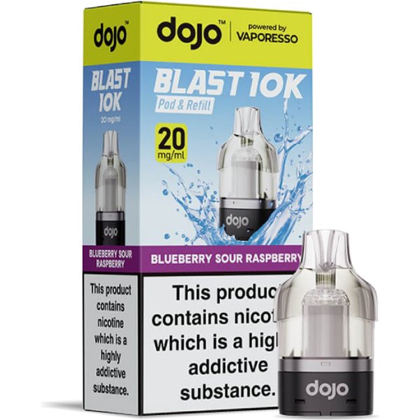 Vaporesso Dojo Blast 10K + 30K Refill Pods - Blue Sour Raspberry