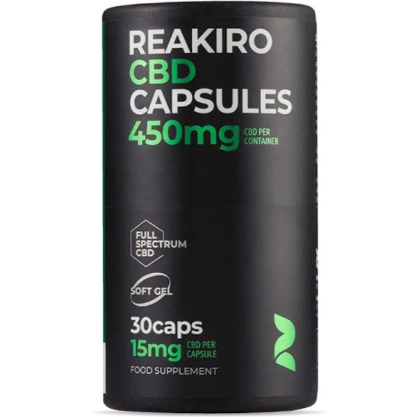 Reakiro 450mg Full Spectrum CBD Soft Gel 30x Capsules