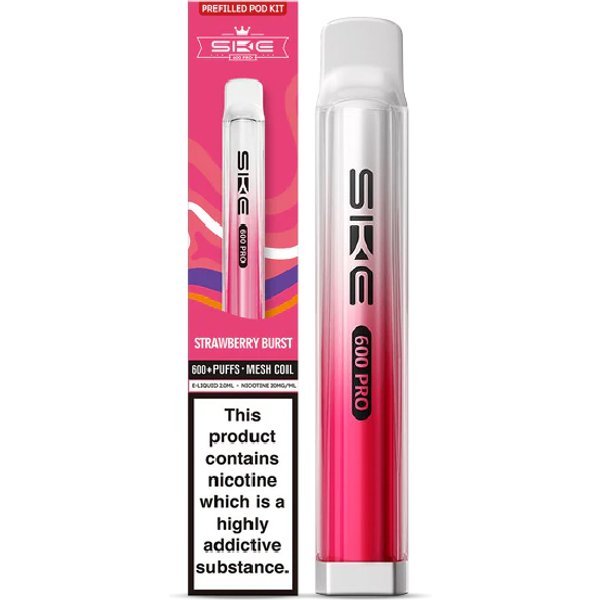 Strawberry Burst SKE Crystal 600 Pro Prefilled Pod Kit
