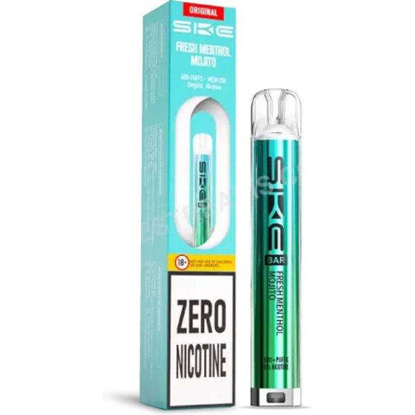 SKE Crystal Bar 600 Zero Nicotine Prefilled Kit-Fresh Menthol Mojito