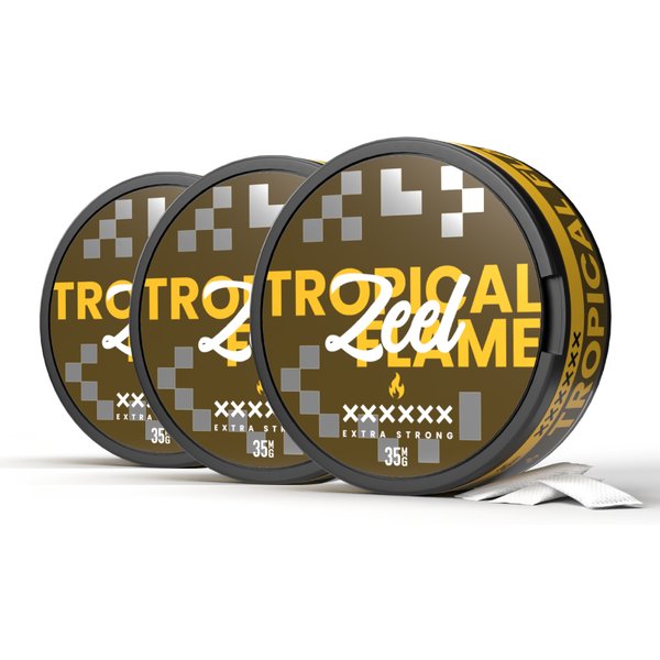 Tropical Flame - Zeel Nicotine Pouches-3 Pack-35mg