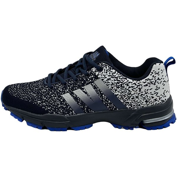 Sportschuhe Turnschuhe Laufschuhe Navy-Grau-Königsblau 45