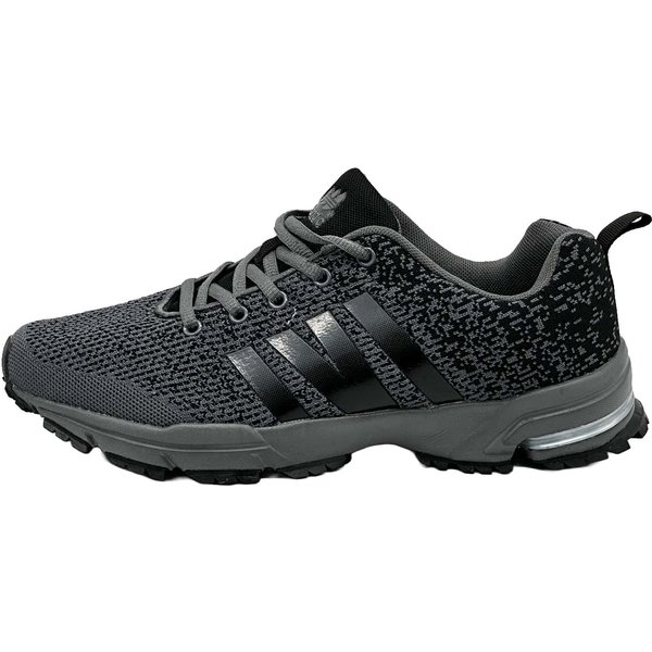 Sportschuhe Turnschuhe Laufschuhe Dunkelgrau-Schwarz 41