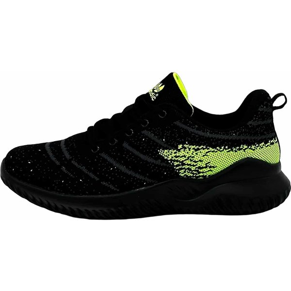 Laufschuhe Running Trekkingschuhe Schwarz-Dunkelgrau-Grün 43
