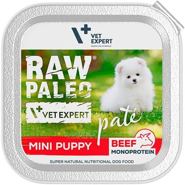 Hundenassfutter – Raw Paleo Mini Puppy Rind 6 x 150g