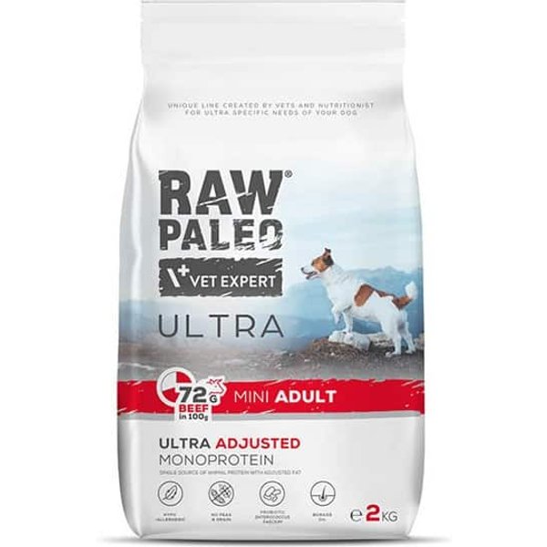 Hundetrockenfutter – Raw Paleo Ultra Rind Adult Mini 2kg