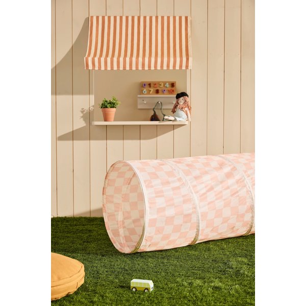 Kids Concept Spieltunnel Karo apricot