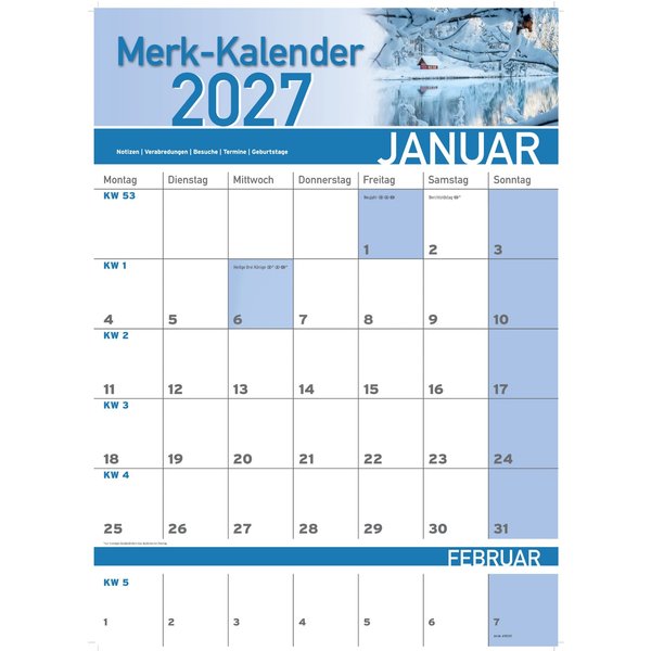 Merk-Kalender 2027