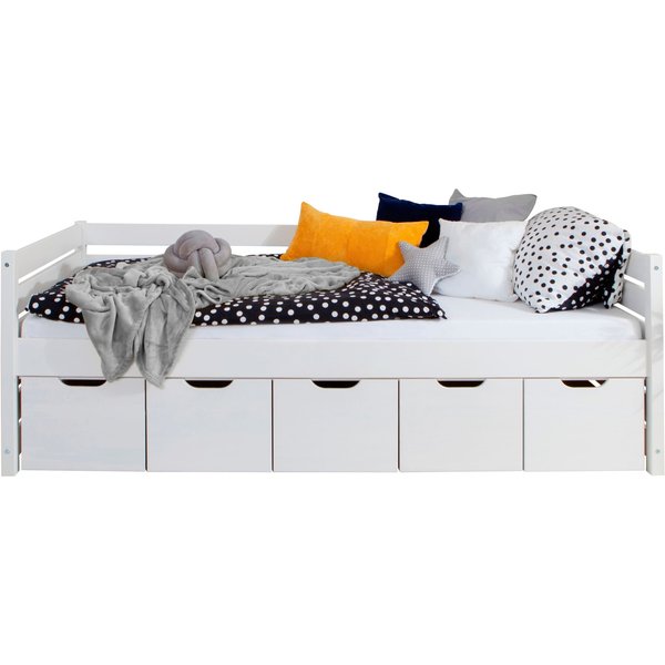 Ticaa Sofabett Naomi inkl. 5x Schubkästen, 90x200