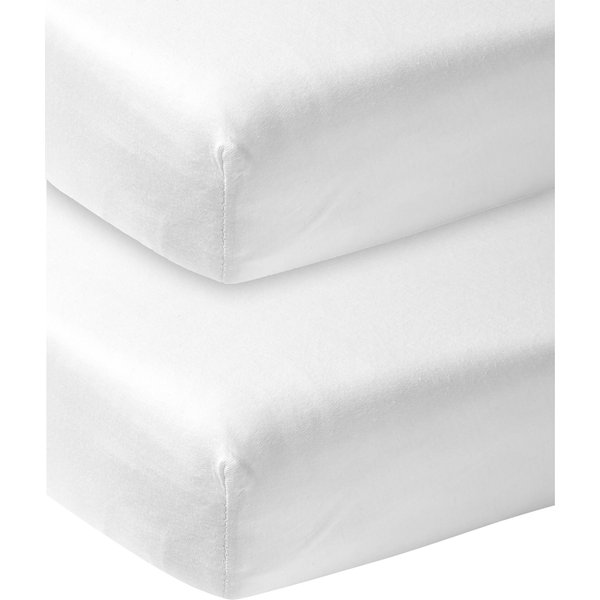 Meyco Baby 2er-Pack Jersey-Spannbetttücher 50x90 cm