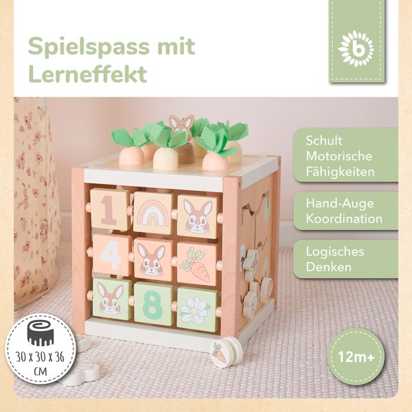 Bieco Motorikwürfel Hase Fine XXL