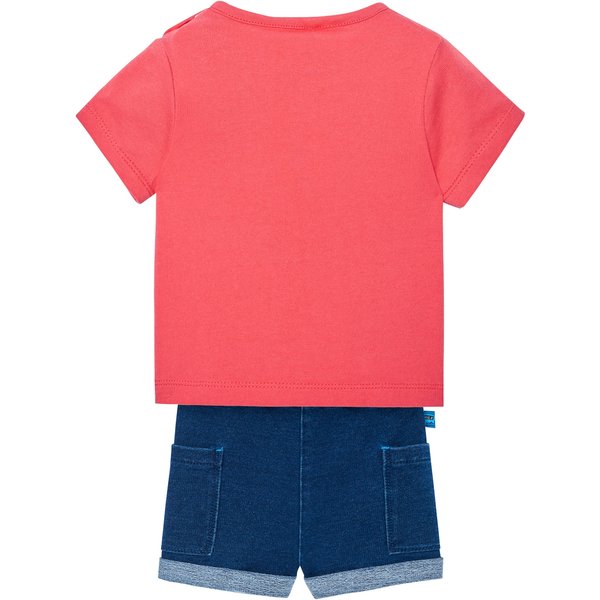 Boboli 2-tlg. Set T-Shirt und Jeans-Shorts Heißluftballons