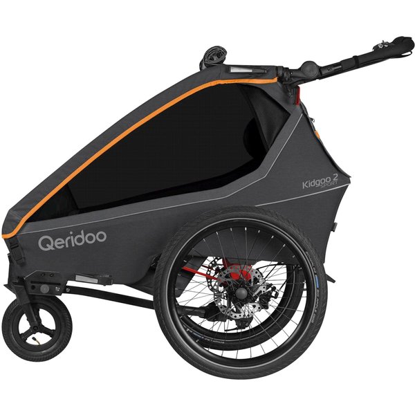 Qeridoo Fahrradanhänger Kidgoo 2 Sport FIDLOCK Edition