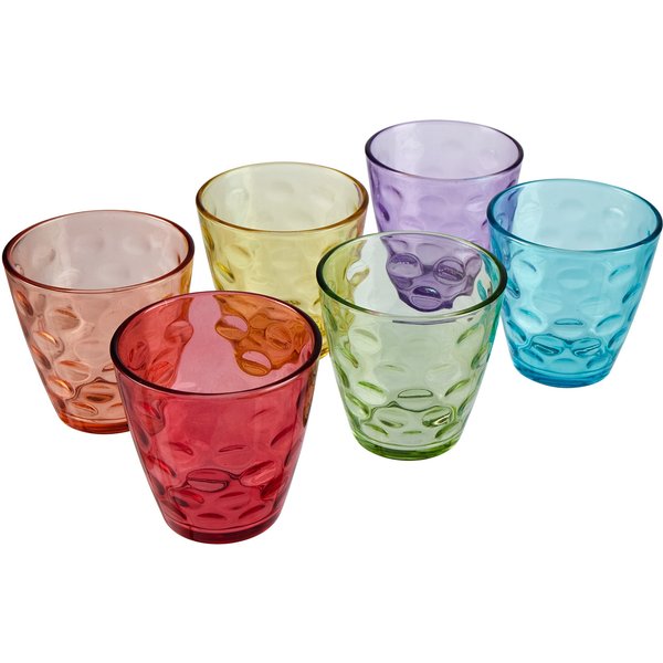 genialoTrinkgläser "Kunterbunt", 6 Stück je 220 ml