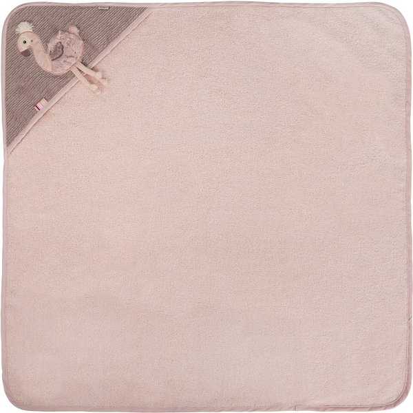 Fehn Kapuzenbadetuch 80x80 cm rosa