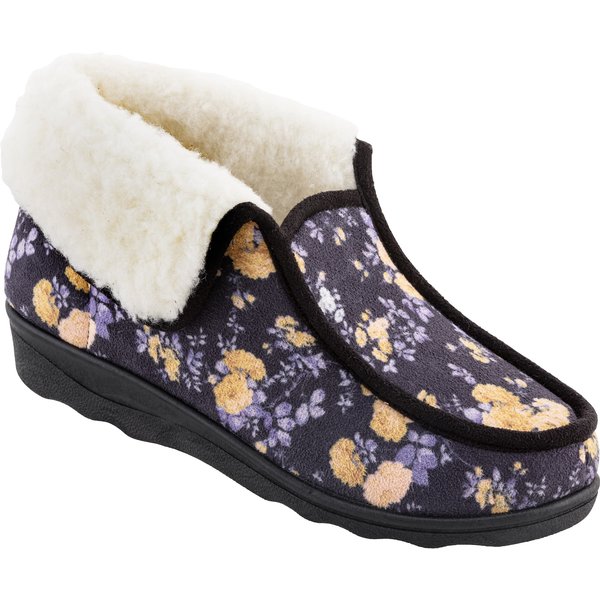wonderwalk Thermo-Haussschuh "Blumen"