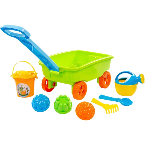 Solini Sandspielzeug-Set Handwagen klein