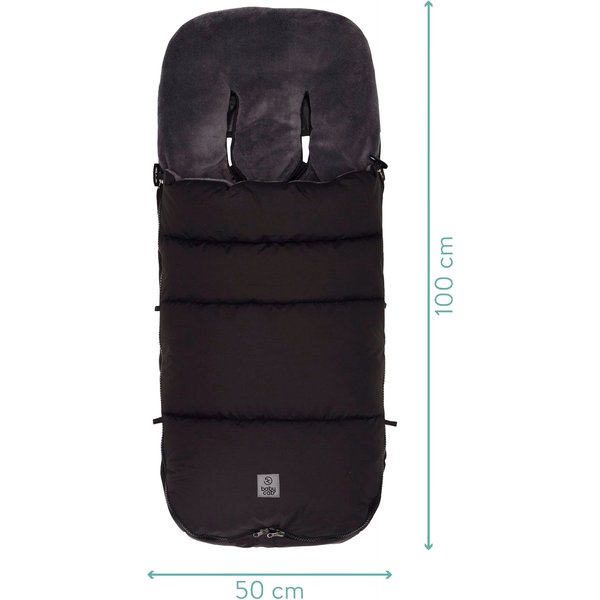 Babycab Winterfußsack Kemi für Kinderwagen, Buggy schwarz