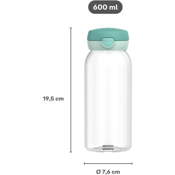 Mepal Mio Trinkflasche mit Klappdeckel 600ml