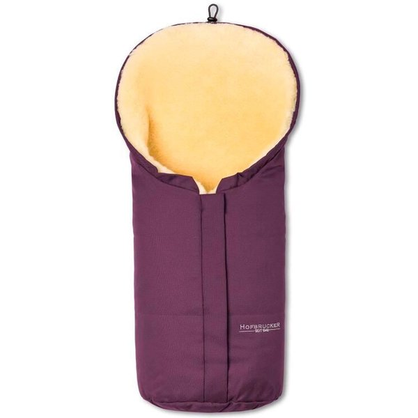 Hofbrucker Kinderwagen Lammfell-Fußsack für Babywanne Eskimo lila