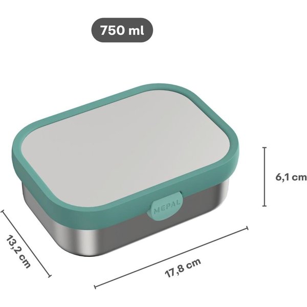 Mepal Mio Bento-Brotdose Edelstahl